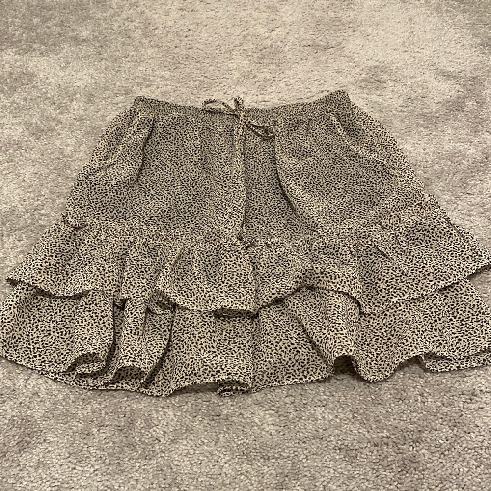 Sienna Sky Tired Mini Skirt (lined).